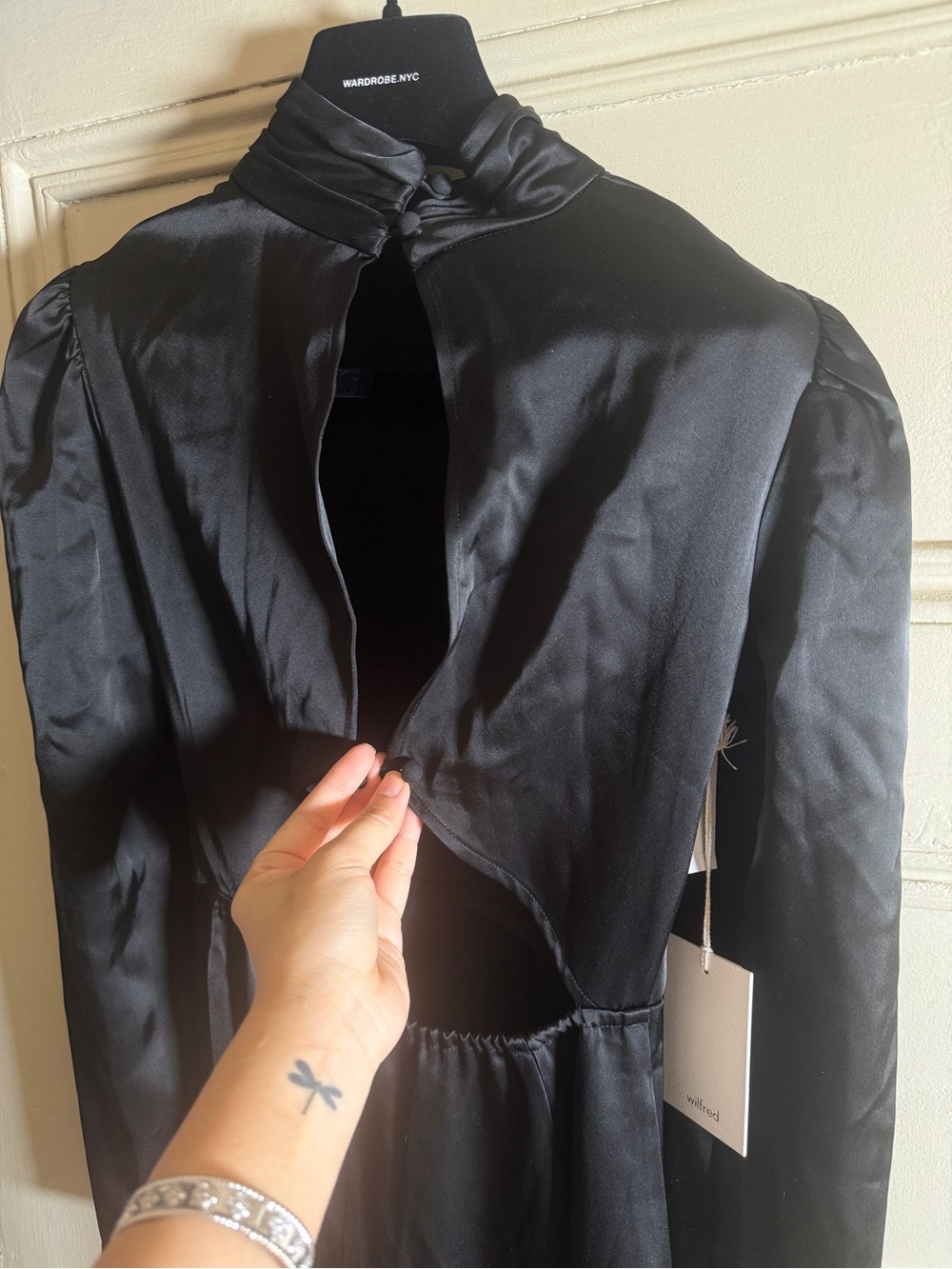 Aritzia Wilfred Baja Black Dress NWT